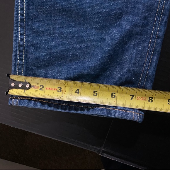 Levi’s 511 Slim Fit Jean Western Blue Wash Denim 38x32 but wears like 30 lngth - Picture 6 of 8